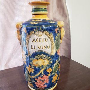 Decorative ceramic 'container'. Italian.